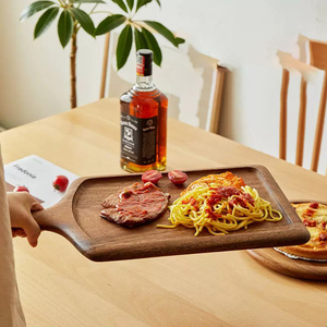 Custom Acacia <strong>Wood</strong> Serving Tray Luxury Steak Dinner <strong>Plate</strong> for Restaurants - Product Image 4