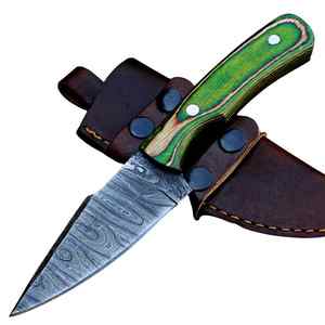 Couteau de cuisine personnalisé en acier damas à haute teneur en carbone, manche en bois, fait à la main, couteau d'éplucheur d'extérieur - Product Image 1