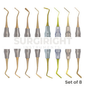 ชุดเครื่องมือผ่าตัดฟันแบบหมุนด้วยมือและไม้พายแบนทำจากสแตนเลสโดย surgiright - Product Image 2