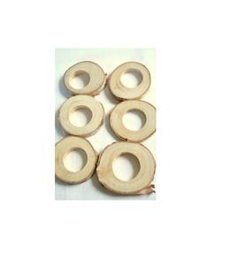 Rond de serviette en bois naturel pour une table terreuse avec une forme ronde confortable et un ponçage lisse - Product Image 2