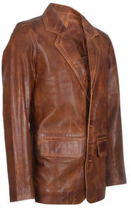 Vente en gros Veste en cuir stylée pour hommes de qualité supérieure, style décontracté Veste en cuir pour hommes de bonne qualité - Product Image 5