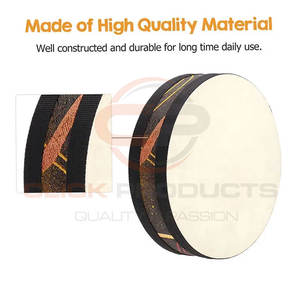 12-Inch Irish Bodhran Drum with Fixed Goatskin Head <b>Musical</b> Instrument <b>Accessory</b> Isish Bodran - Product Image 3
