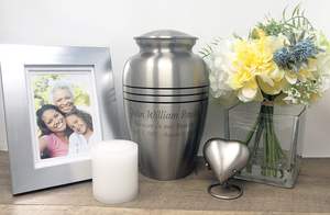 Metal Custom Engraved Classic Pewter Adult Cremation <b>Urn</b> <b>Ashes</b> Adult Male Large <b>Urns</b> <b>for</b> Dad and <b>Urns</b> - Product Image 5