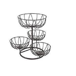 Panier de rangement de fruits à finition nickelée pour comptoir d'utilisation de restauration de cuisine centres de table décoratifs pour panier de fruits - Product Image 5