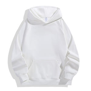 Sudadera con capucha de gran tamaño con bordado degradado personalizado, Sudadera con capucha de Terry francés suelta de alta calidad para hombre, producción en fábrica - Product Image 6
