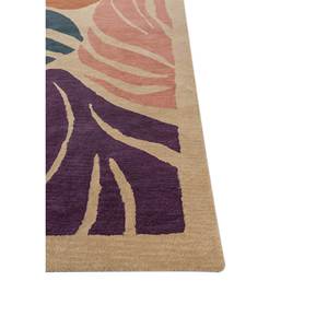 Handmade Linear Gold Wool <b>Rug</b> Ptwl-394 with Abstract <b>Boho</b> Design for Home Bed Room Hallway Use Rectangular Room Carpet - Product Image 4