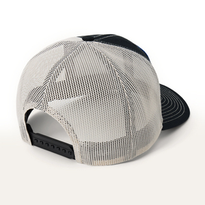 Casquette de camionneur à haute couronne en cuir de bison personnalisée Casquette de baseball à dos en maille brodée Casquette de coton ajustable pour le sport formel - Product Image 2