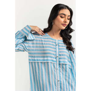 เสื้อเชิ้ตผ้าป๊อปลินเส้นด้ายฝ้ายย้อมสี GLS-24-26 - Product Image 2
