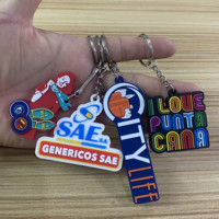 Gantungan kunci karet kustom 3d Pvc gantungan kunci kustom logo gantungan kunci 2025 gantungan kunci PVC 2025 barang promosi dengan logo