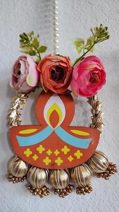 พวงมาลัยดอกไม้ประดิษฐ์รูปดอกพีโอนี สำหรับตกแต่งงานเทศกาล ดีวาลี งานกาปตี และตกแต่งบ้าน - Product Image 2