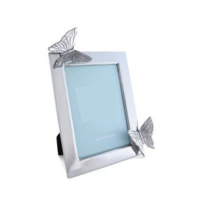 Marco DE FOTOS decorativo de pajarita de aluminio plateado de suministro de fábrica al por mayor para decoración del hogar imagen familiar regalo de bebé recién nacido - Product Image 6