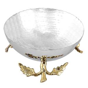 Bol de service en acier inoxydable argenté, élégant et durable, vaisselle pour un usage quotidien - Product Image 5