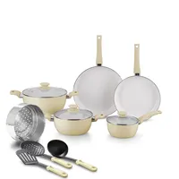 Tmai – ensemble de casseroles et poêles multifonctions en céramique et aluminium, de haute qualité, 13 pièces