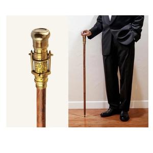 Nautical Solid Brass Telescope Sier Handle <b>Vintage</b> Victorian Handmade 36\" Adjustable Wood Cane Wooden Walking <b>Stick</b> Hiking - Product Image 6