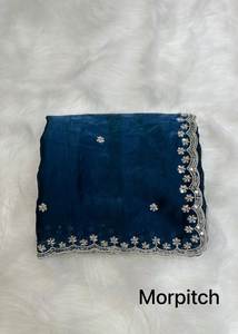 ชุดส่าหรีผ้าไหมส่าหรีพิเศษสำหรับผู้ใหญ่ดูเก๋ไก๋สไตล์พื้นเมือง - Product Image 3