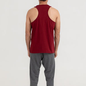 2025 verano alto elástico gimnasio camisetas sin mangas poliéster personalizado transpirable hombres Fitness camiseta sin mangas - Product Image 4