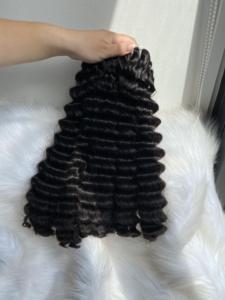 공장 가격 기계 씨모 더블 버진 레미 헤어 딥 웨이브 천연 블랙 베트남어 인모 확장 큐티클 정렬 - Product Image 2
