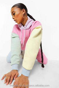 Novedad, Sudaderas de Invierno de Primera Calidad para Mujer, de Poliéster/Algodón, con Logotipo Personalizado, Transpirables, Informales, Forradas, Cortas, Talla XS - Product Image 2
