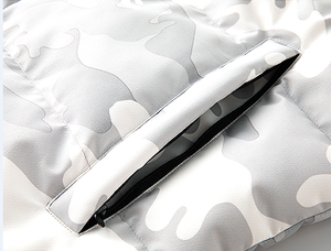 Blouson matelassé homme coupe ajustée 2025 de haute qualité, style streetwear, col montant, en toile, à capuche, coupe-vent, style urbain - Product Image 4