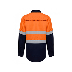 Haute visibilité Construction travail polos bande réfléchissante sécurité à manches longues gilet haute visibilité classe 2 t-shirts Logo personnalisation - Product Image 6