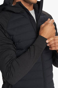 Chaqueta Híbrida de Invierno para Hombre, Estilo Urbano, con Cierre, Ajustada, Ligera, Acolchada, con Cuello Alto y Resistente al Viento - Product Image 5