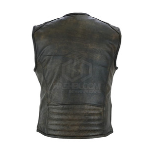 Gilet d'hiver pour homme en cuir de haute qualité, respirant, à séchage rapide, chaud, décontracté, avec logo personnalisé, col en V, couleurs personnalisables - Product Image 3