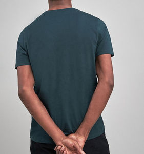 Logo personnalisé en gros 100% coton Hommes Boxy Fit T-Shirt Design personnalisé 180 Gsm Tissu Poids unisexe Slim Fit - Product Image 3