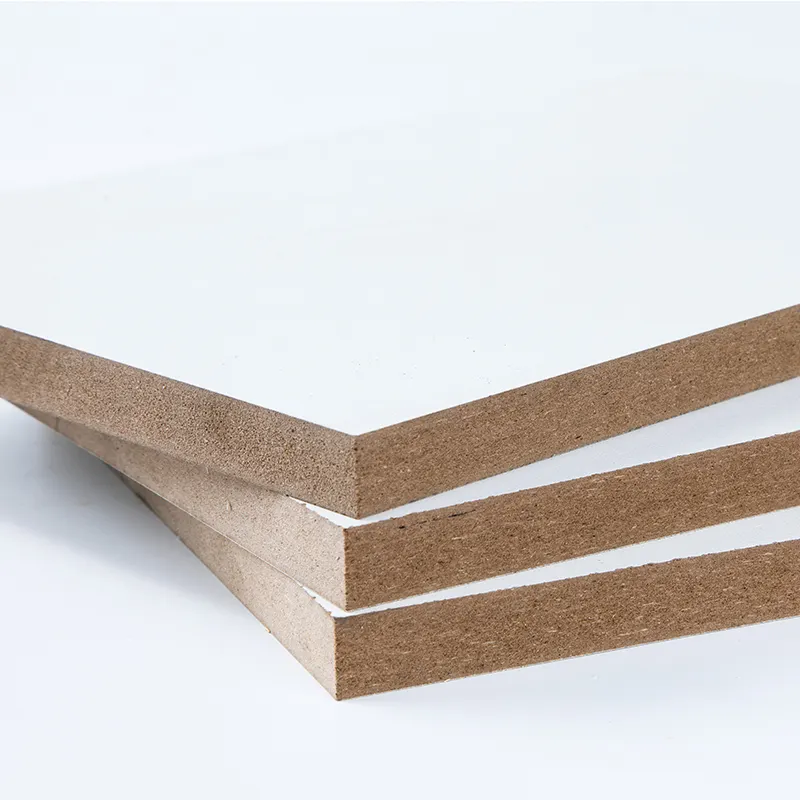 Papan mdf melamin kedua sisi 1220x2440mm papan mdf berwarna putih 18mm