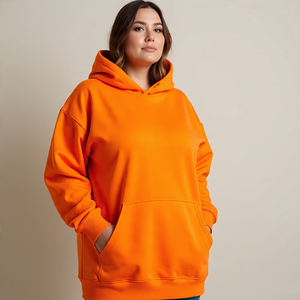 Haute qualité 500 GSM coton français éponge sweat à capuche surdimensionné épais polaire goutte épaule plaine blanc personnalisé hommes sweats à capuche - Product Image 5