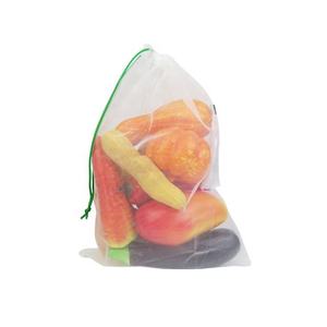 Bolsa de Red de Poliéster Reciclable Ecológica con Tamaño y Compartimentos Personalizables para Cosméticos, Juguetes y Promociones - Product Image 1