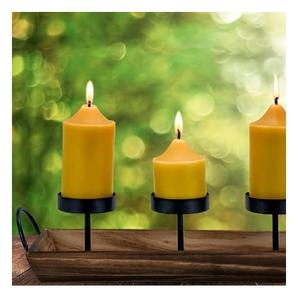 ชุดเชิงเทียนโลหะและไม้ที่ใส่เทียน2ชิ้นรูปทรงและขนาดที่กำหนดเองได้ - Product Image 2