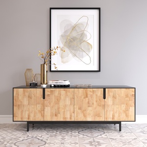 KTB68060 Moderno y Lujoso Mueble Extensible de Madera de Caucho de 180x42x63cm para Bar en Casa, Mueble de Interior - Product Image 1