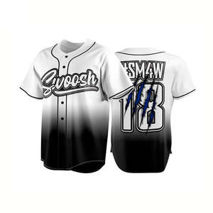 Customized Mesh Baseball Uniform Shirt Sublimation Design <b>Men's</b> Baseball Jersey High Quality by UIRBAN GAZER INDUSTRIES - Product Image 5