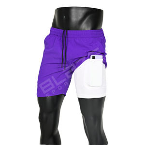 กางเกงออกกำลังกายแห้งเร็วสไตล์สตรีทสำหรับผู้ชายกางเกงขาสั้นยกน้ำหนักออกกำลังกายในฤดูร้อนออกกำลังกายแบบลำลอง - Product Image 1