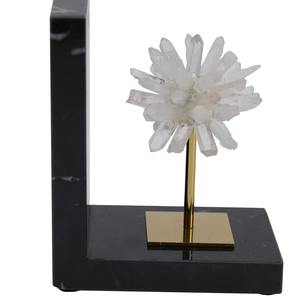 Luxury Crystal Bookends with Marble Base for Office Desk Library Shelf Study <b>Room</b> and Gift Idea for <b>Book</b> Lovers - Product Image 3