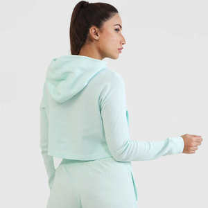 Sweat à capuche sans fil Logo personnalisé Hoodies et pantalons de survêtement Ensemble de jogging Femme, femme Survêtement 2 Ensemble deux pièces Pantalon de survêtement et ensemble à capuche, w - Product Image 4
