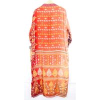 Gaun Robe Sutra Vintage Wanita, Bernapas, Kerah V, Patchwork, Pakaian Pantai Musim Panas, Gaya India, Untuk Rumah, Pernikahan, Malam, Jubah Mandi