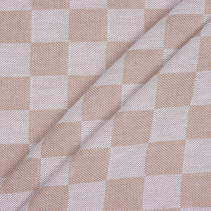 Ventas calientes en mantel tamaño personalizable estilo moderno rosa a cuadros borde con volantes producto textil para el hogar tejido a mano en la India - Product Image 3