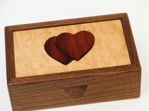 HANDMADE TRENDY SOLID <b>WOODEN</b> GIFT <b>Box</b> and Jewellery <b>Storage</b> <b>Box</b> for Christmas Decoration - Product Image 2