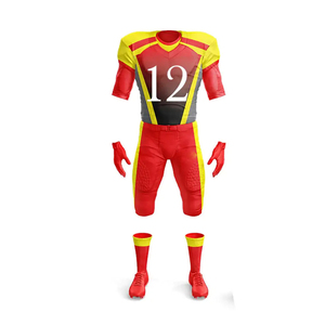 Ensemble de maillots de football américain réversible léger personnalisable, uniforme court respirant, taille plus, protection UV - Product Image 5