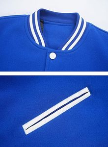 Veste universitaire de lycée personnalisée veste de sport College Letterman avec doublure en laine veste en tissu de coton d'hiver authentique - Product Image 5