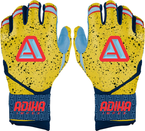 Gants de frappe de baseball en cuir professionnels sur mesure OEM, gants en cuir de qualité supérieure, gants de frappe de softball à doigts complets - Product Image 1