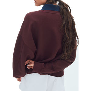 Women's Vintage Hoodie Fashion Oversized Sweatshirt High Quality Cotton Embroidery Hoodies 100% Cotton <b>Ladies</b> Crop Top OEM - Product Image 5