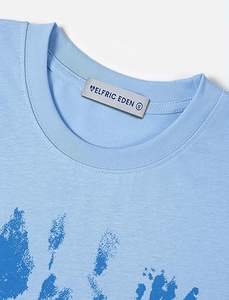 T-shirt graphique surdimensionné en coton épais pour homme, style vintage, impression numérique, délavé à l'acide, t-shirt graphique vierge pour homme - Product Image 5