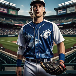 Ropa deportiva 100% poliéster sublimación béisbol Jersey impresión personalizada botón abajo béisbol Jersey sublimación camisa Unisex - Product Image 2