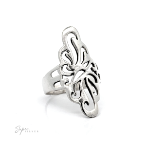 แหวนเงินรูปอิสระที่ได้แรงบันดาลใจจากทิศตะวันตกเฉียงใต้ - Product Image 5