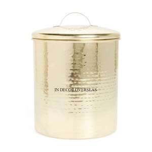 Boîte de rangement luxueuse de riz et de plancher en métal de qualité enduite de poudre de couleur blanche de vente chaude pour l'utilisation d'ustensiles de cuisine de maison et d'hôtel - Product Image 3