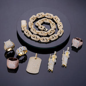 จี้ส่องแสงเป็นประกายระยิบระยับสุดหรูเครื่องประดับฮิปฮอปประดับเพชรชุดสตรีทในเมืองจี้เย็นแบบสั่งทำ - Product Image 2