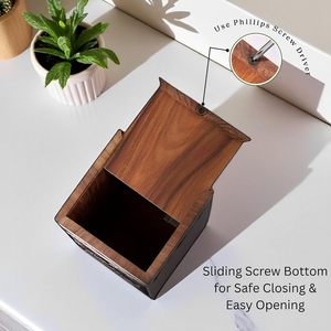 Urne de crémation en bois pour cendres humaines, urne commémorative de pêcheur artisanale pour urne funéraire de cendres avec conception de scène de pêche - Product Image 2