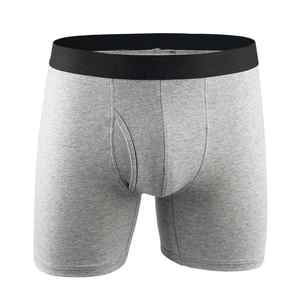 High Quality <b>Men's</b> Classic Solid Cotton Stretch Briefs Boxers Shorts <b>Men's</b> <b>Underwear</b> with Open Fly <b>Pouch</b> Plus Size - Product Image 4